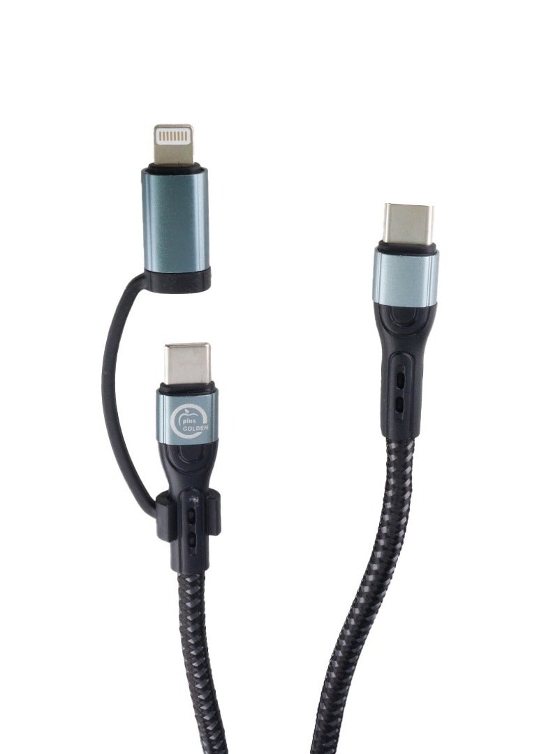 جولدن ابل كيبل سريع اثنين في واحد من شركة golden apple - Image 1