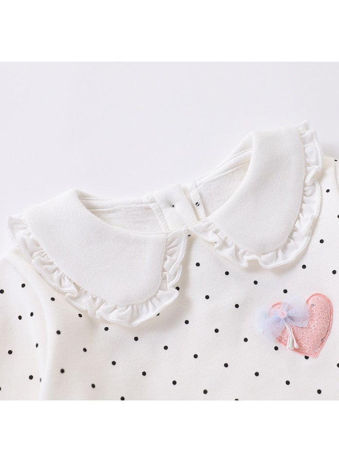 Children's Clothing Girls' Baby Autumn Winter Fashion Fleece Base Layer Toddler T-shirt Trendy - Image 5