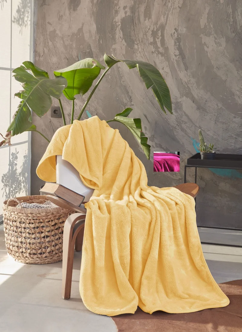 ميسلينا Single Wellsoft Blanket - Yellow 150X200