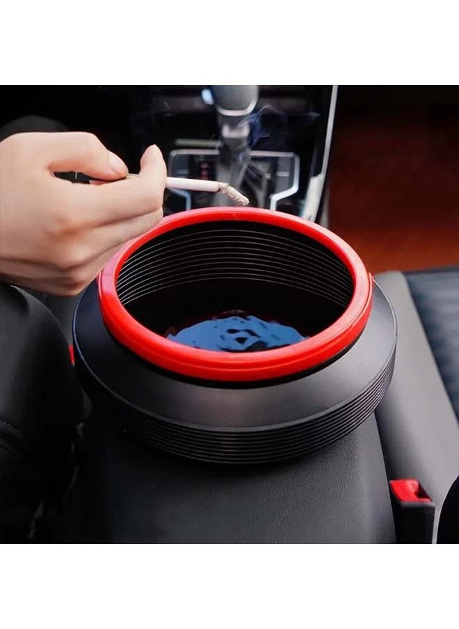 ATRJSZ - 2Pcs Foldable Trash Can Multifunction Telescopic Bucket Hand Carrying 4L Mini Portable Storage Bucket Car Trash Can - Image 1