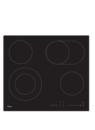 Ugine Built-in Electric stove, ceramic 60x60 Cm, 4 ceramic burners, 6200W, safety, electronic control and touch, Black - UBIH60T - pzsku/ZCDA19C2E12D03401C3B2Z/45/_/1697465119/83667a06-7bf4-40ce-9bec-09fa0e0c0ab5