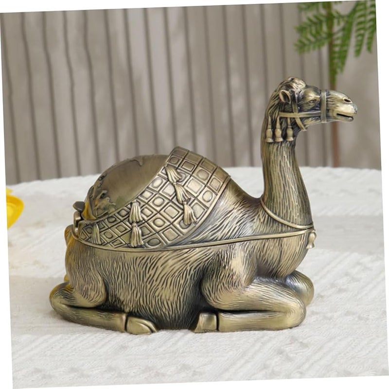 صينية سجائر معدنية قديمة مقاومة للرياح مع غطاء بتصميم أوروبي للاستخدام الداخلي والخارجي - Image 5