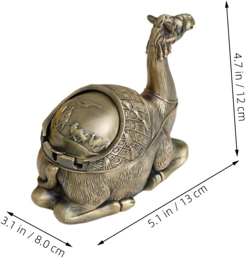 صينية سجائر معدنية قديمة مقاومة للرياح مع غطاء بتصميم أوروبي للاستخدام الداخلي والخارجي - Image 2