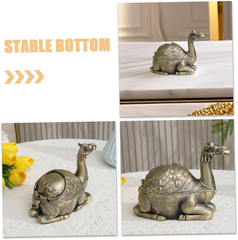 صينية سجائر معدنية قديمة مقاومة للرياح مع غطاء بتصميم أوروبي للاستخدام الداخلي والخارجي - Image 3