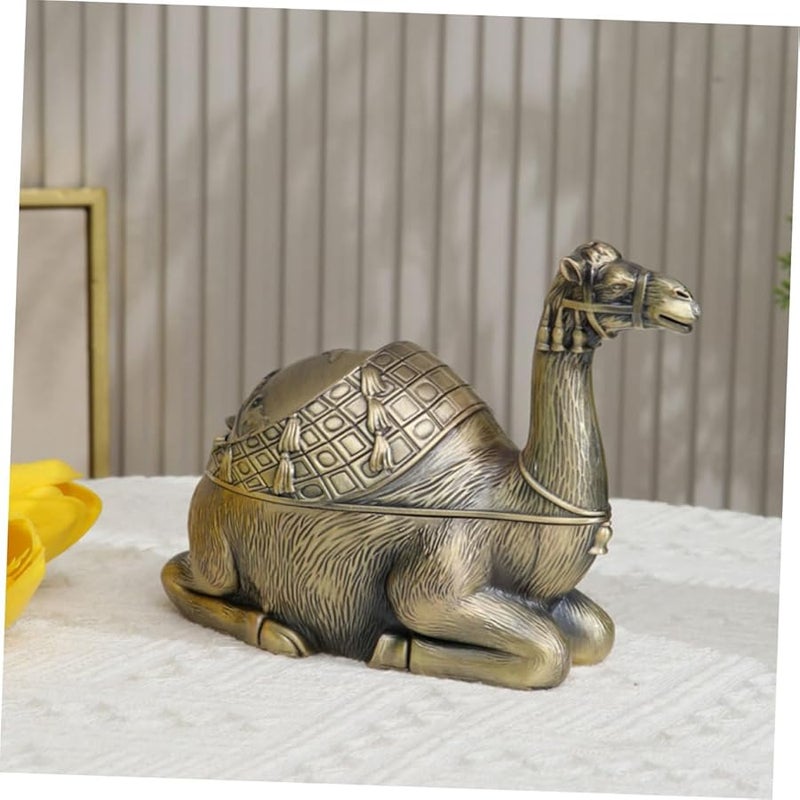 صينية سجائر معدنية قديمة مقاومة للرياح مع غطاء بتصميم أوروبي للاستخدام الداخلي والخارجي - Image 4