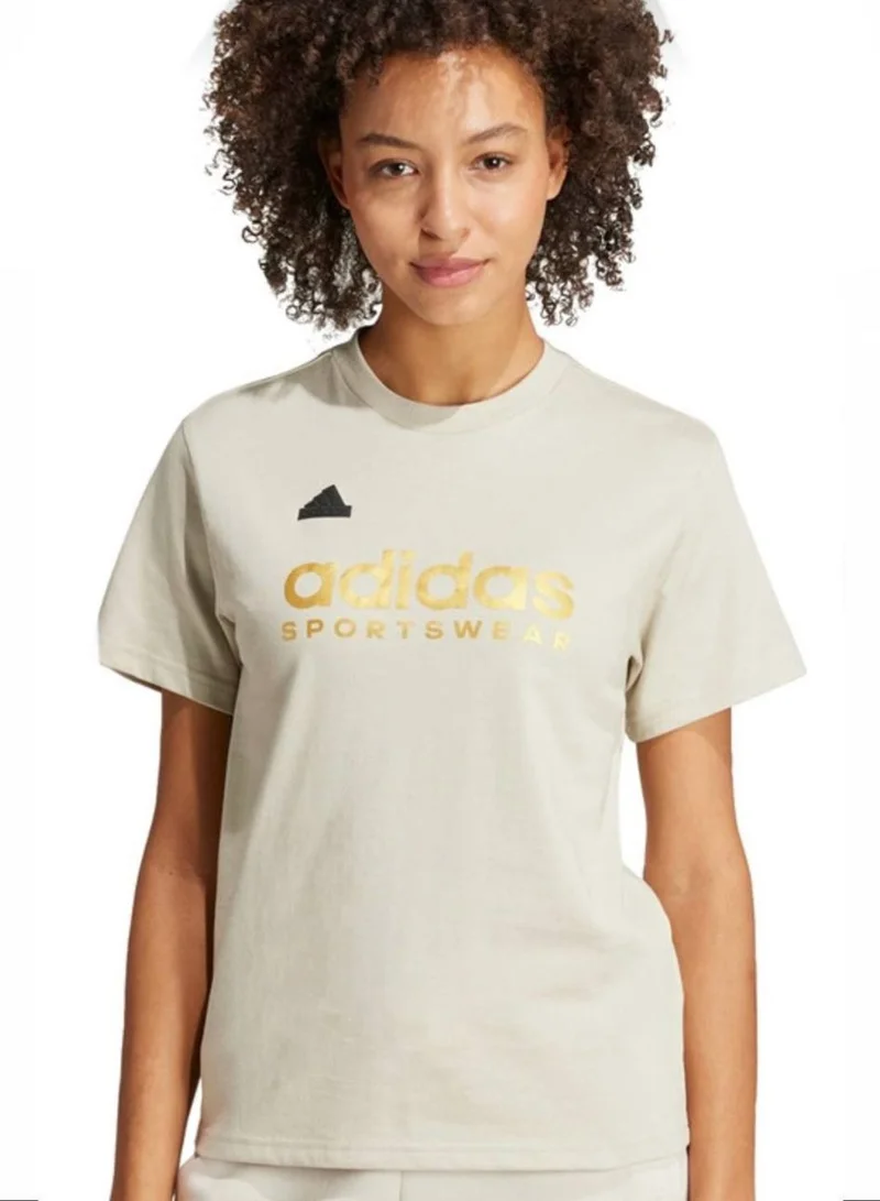 Adidas W TRIO MET T-shirt for men and women