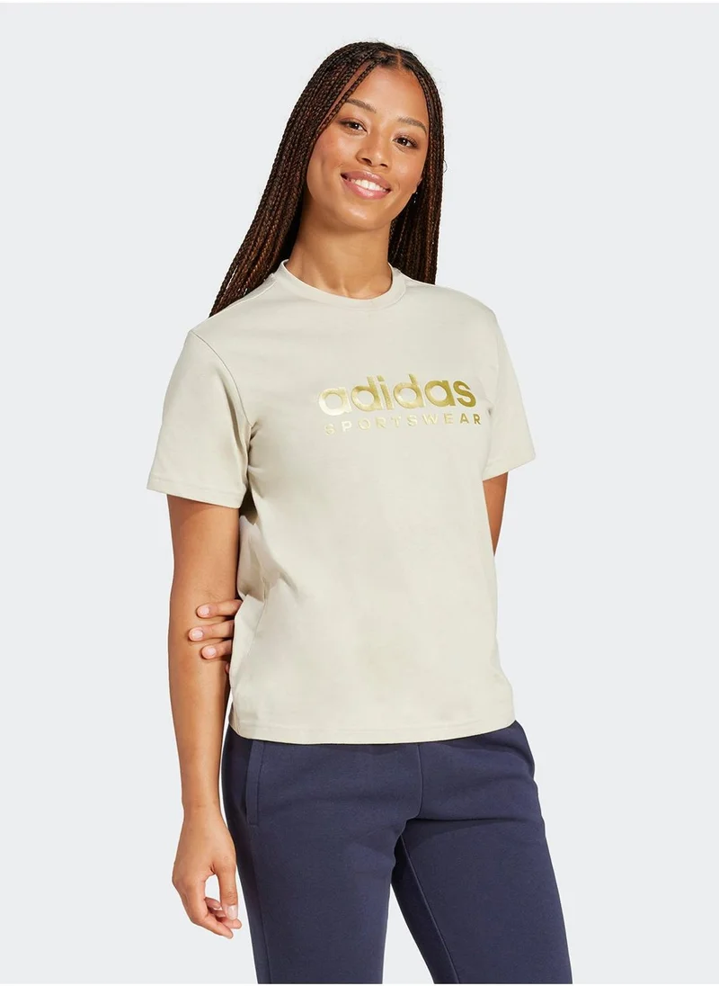 Adidas Tiro Metallic Graphic T-Shirt