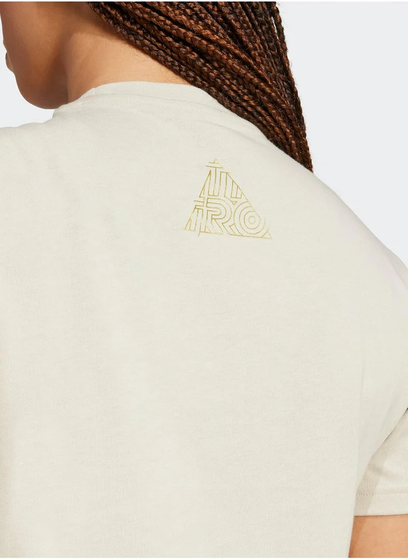 Adidas Tiro Metallic Graphic T-Shirt