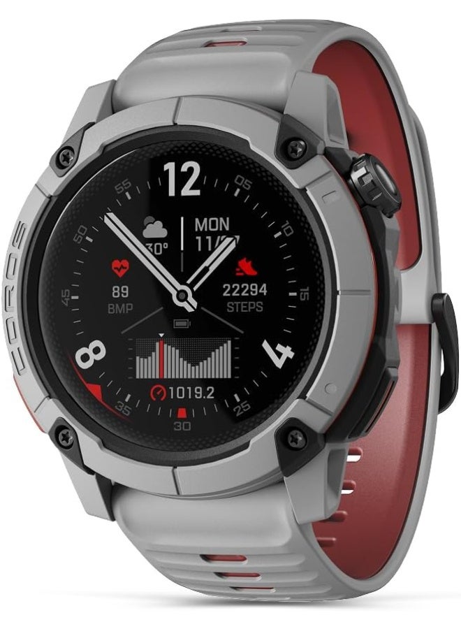 COROS 10 mAh COROS Nomad Rugged Outdoor GPS Sports Watch, 1.3 Inch MIP Display, 22 Day Battery Life, Pre-Installed Global Maps - Microphone for Recording Voice Notes, Suitable for Fishing (Ash Grey) Grey - Image 1