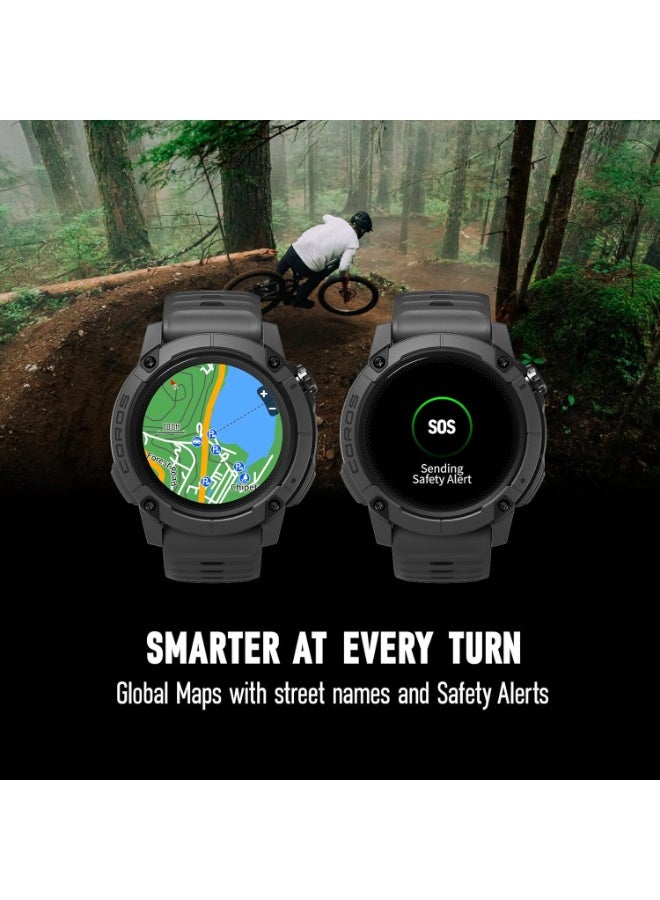 COROS 10 mAh COROS Nomad Rugged Outdoor GPS Sports Watch, 1.3 Inch MIP Display, 22 Day Battery Life, Pre-Installed Global Maps - Microphone for Recording Voice Notes, Suitable for Fishing (Ash Grey) Grey - Image 4