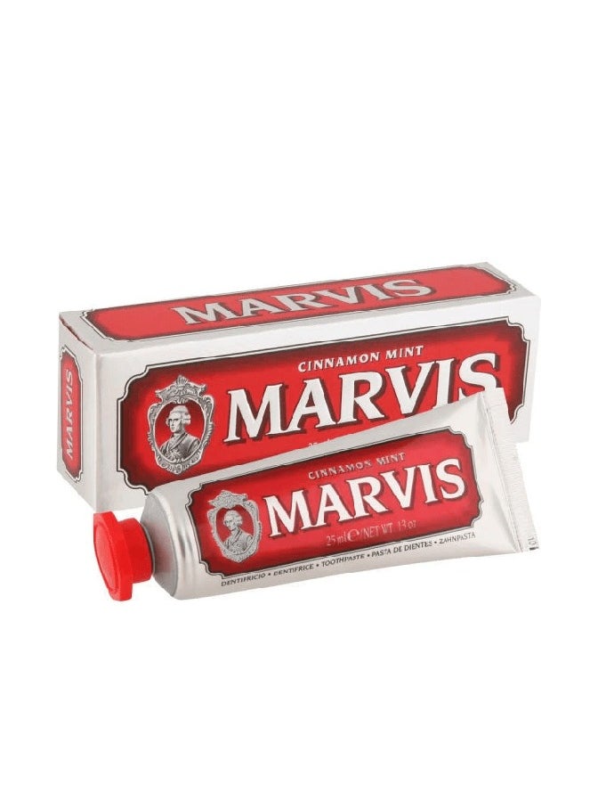 Marvis Cinnamon Mint Toothpaste 25ml  - Image 1