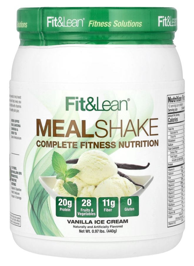 Fit & Lean - Meal Shake Vanilla Ice Cream 0.97 lb (440 g) - Image 1