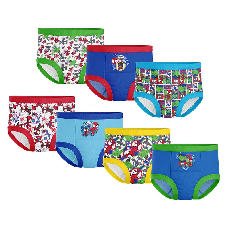 Spiderman Superhero 7PK-10PK Potty Training Pants with Success Chart & Stickers, Hulk & more sizes 18M, 2T, 3T, 4T - Image 1