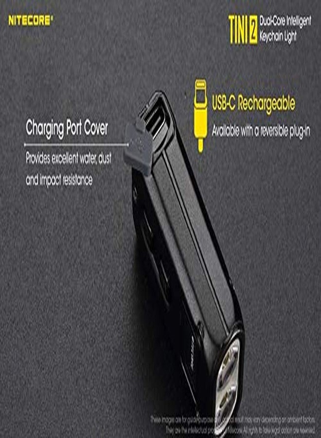 Nitecore Set of 2 keychains with TINI USB-C rechargeable LED flashlight, OSRAM P8, double, 500 lumens, Eco-Sensa - Image 5