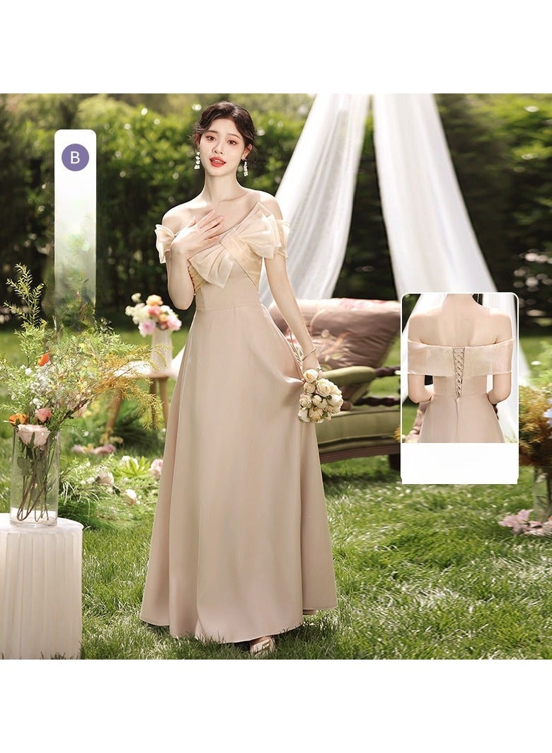 KUYING New Fashionable and Elegant Bridesmaid Dress  - Image 1