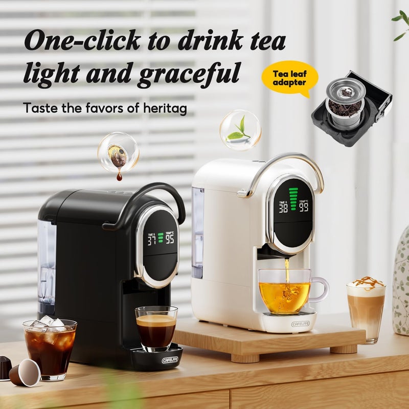 Cafelffe MK-609S 6-In-1 Capsule Coffee Machine Maker, 7 Water Size & Hot/Cold Brew, 19 Bar Espresso Machine,Nes Original/DG/ESE/K Cup Pod/Tea/Ground Compatible,1450W - Image 4