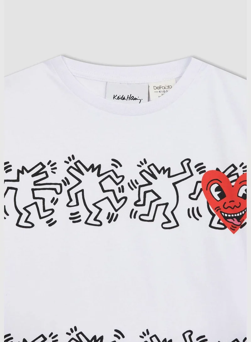 DeFacto Long Sleeve Keith Haring Print T-Shirt