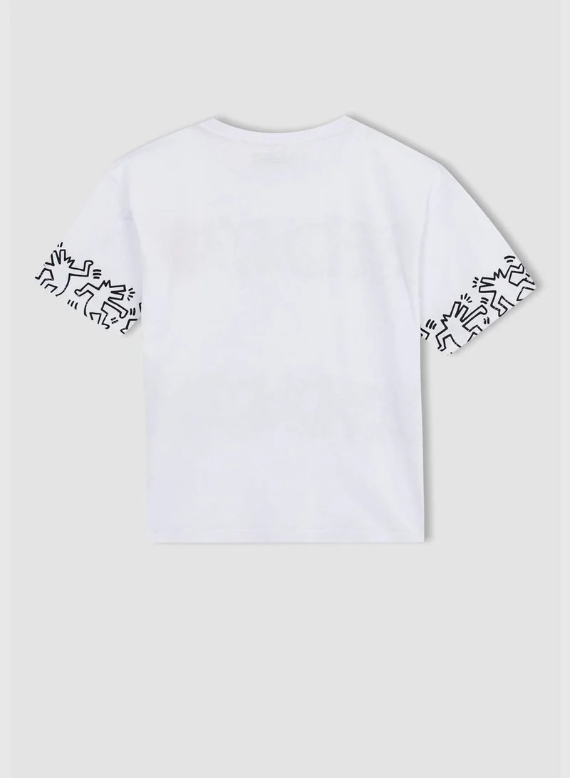 DeFacto Long Sleeve Keith Haring Print T-Shirt