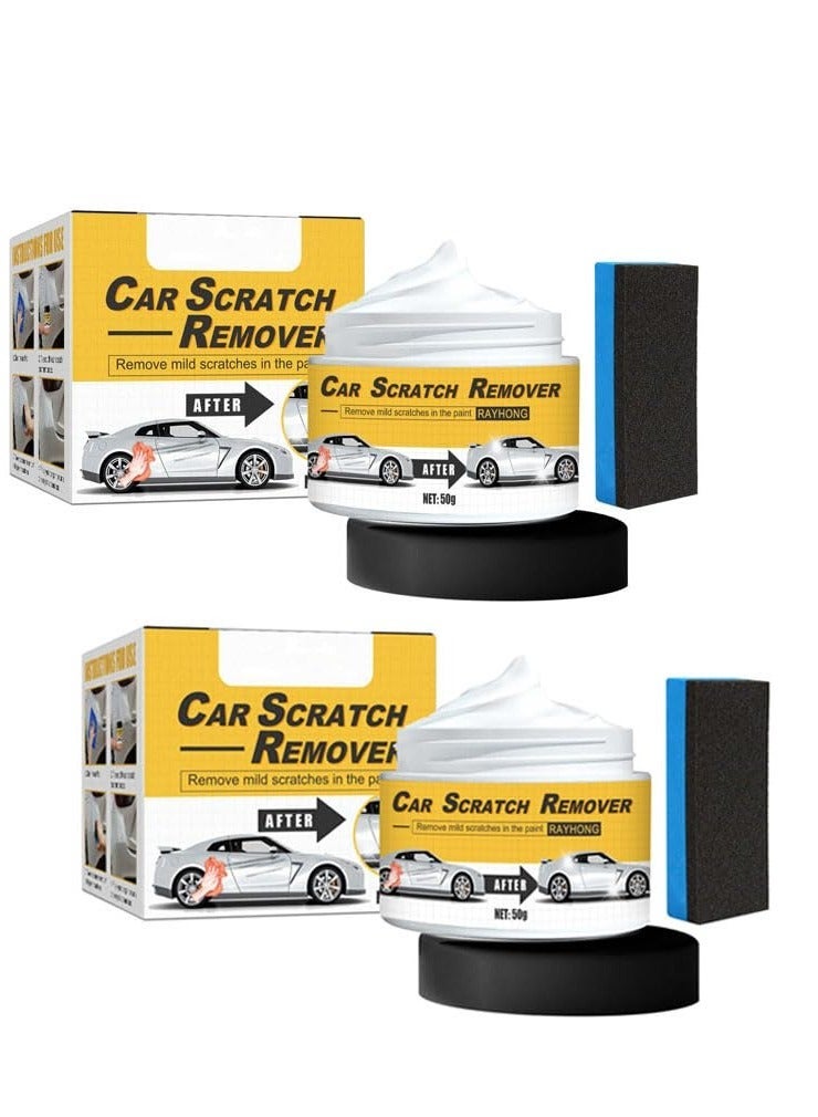 Car Scratch Removal Kit Scratch Repair High Tech Professional Car Scratch Repair Agent Scratch Repair Wax for Car Car Scratch Repair Paste Car Scratch Repair Paste Polishing Wax 2PCS - Image 1