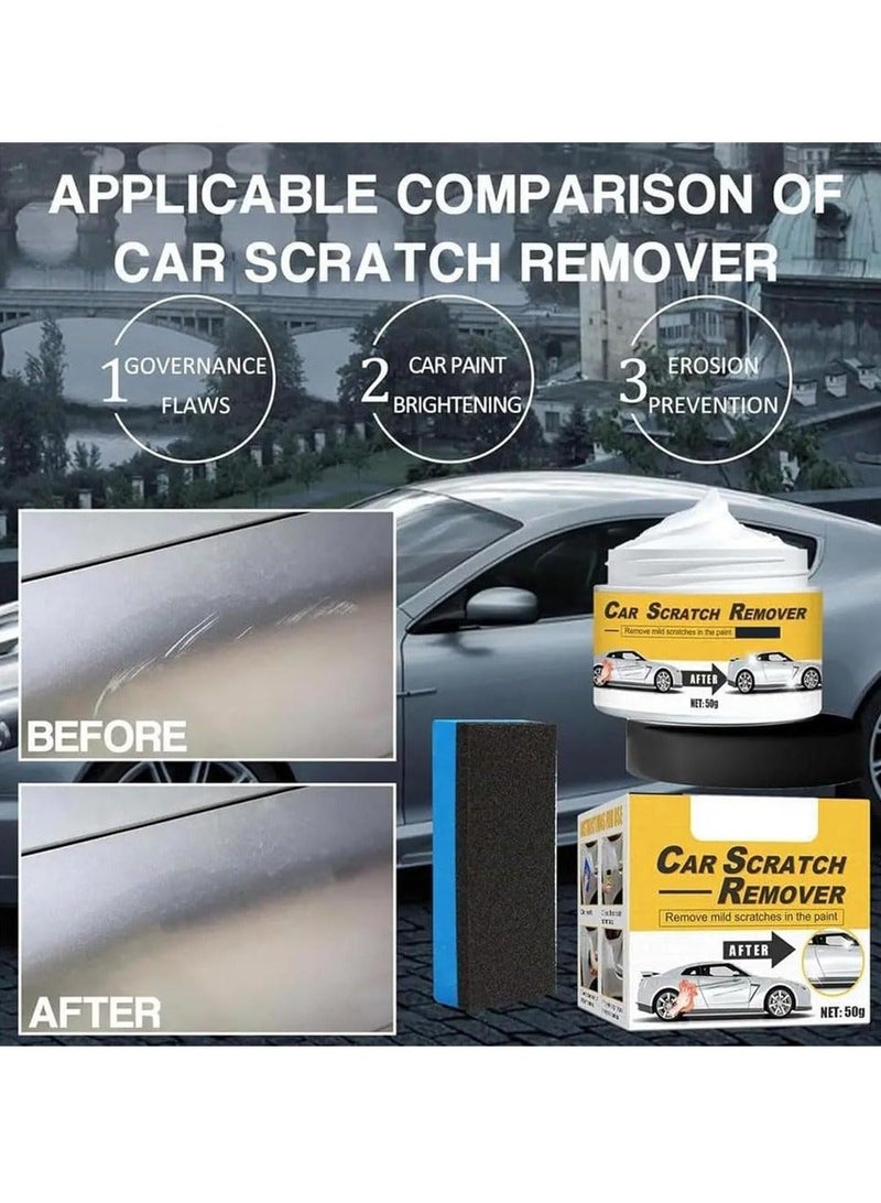 Car Scratch Removal Kit Scratch Repair High Tech Professional Car Scratch Repair Agent Scratch Repair Wax for Car Car Scratch Repair Paste Car Scratch Repair Paste Polishing Wax 2PCS - Image 2