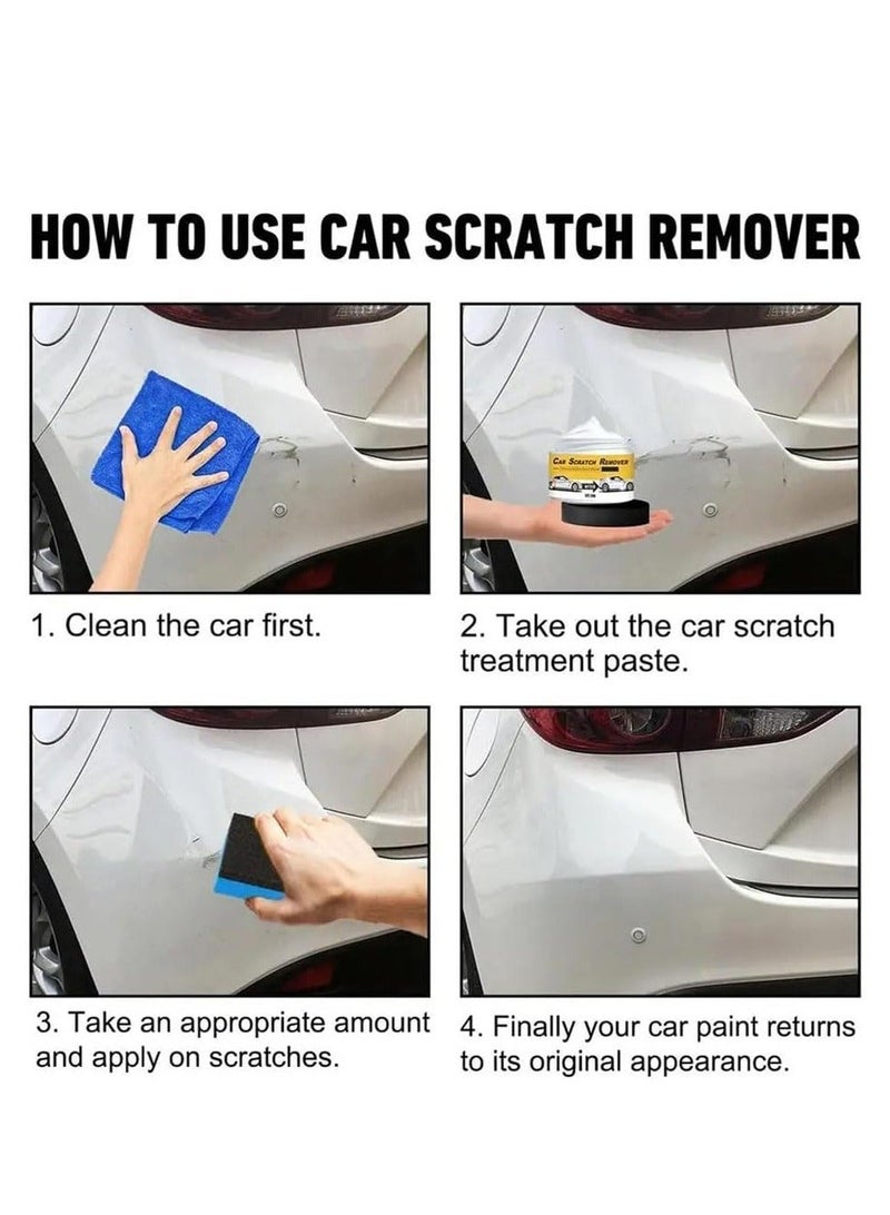 Car Scratch Removal Kit Scratch Repair High Tech Professional Car Scratch Repair Agent Scratch Repair Wax for Car Car Scratch Repair Paste Car Scratch Repair Paste Polishing Wax 2PCS - Image 4