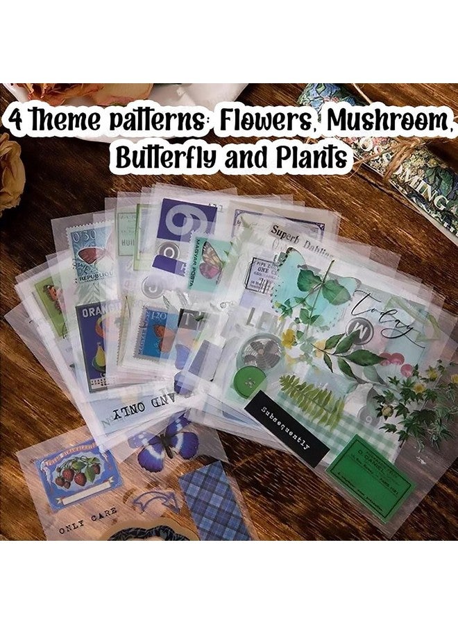 فنبلاست ملصقات ذاتية اللصق من FunBlast، 640 قطعة / 100 ورقة، ملصقات طبيعية عتيقة، ملصقات زخرفية عتيقة لسجلات القصاصات، ملصقات للمشروع، مجموعة ملصقات على الطراز الياباني، مجلات، سجل القصاصات (متعدد الألوان) - Image 4