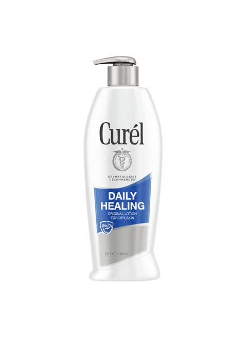 Curél Daily Healing Hand and Body Lotion, Moisturizer Nourishes Dry Skin with Advanced Ceramide Complex, Repairs Moisture Barrier, 13 Fl Ounces
