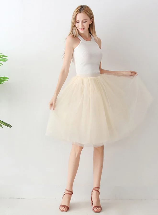 SIMPLEE Mesh Skirt Lolita Patchwork