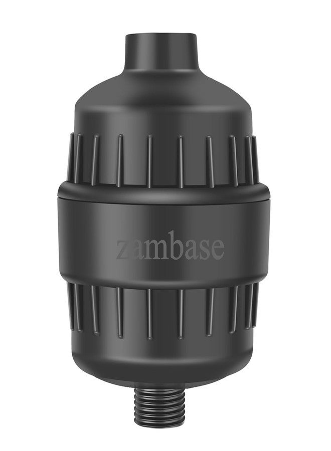 ZAMBASE Shower Head Filter Reduction of Hard Water Chlorine & Heavy Metals to Soothe Dry Itchy Skin, Dandruff and Eczema for Healthier Skin & Hair Fits All Showers (Black) - Image 1