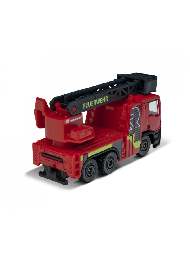 Majorette MAN TGS Fire Brigade with Ladder – Realistic Die-Cast Fire Truck Toy 1:64, Pull-Back Action, Moveable Ladder & Authentic Design – Rescue Vehicle for Kids Ages 3+ - Image 3