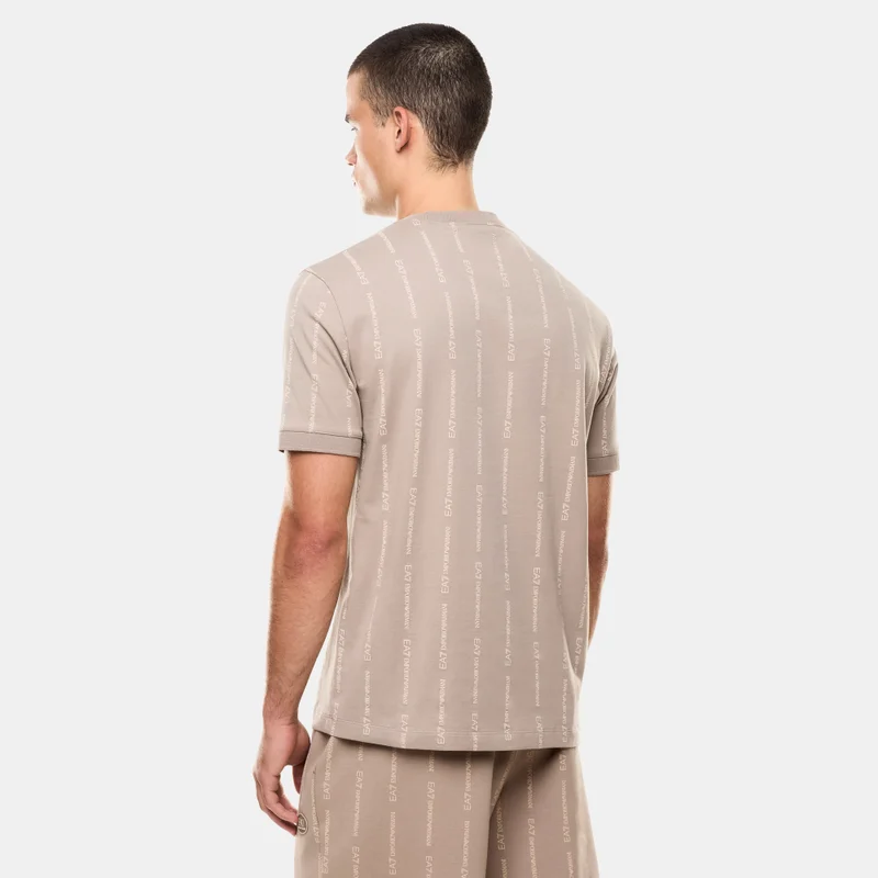 EA7 Emporio Armani Beige Men's Graphic Series T-Shirt for Men | Best Price UAE
