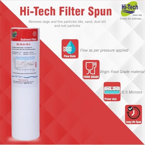 Hi-Tech RO Five Micron Gold Sediment Filter for Any Water Purifier (Pack of 3) - Image 4