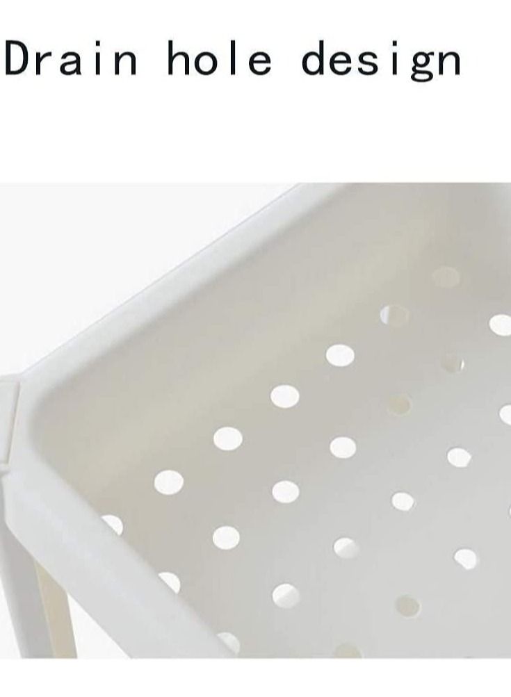 إي وورلد رف منظم رف قابل للتعديل من قطعتين من 4 طبقات قابل للتمديد للمطبخ المنزلي والحمام - Image 3