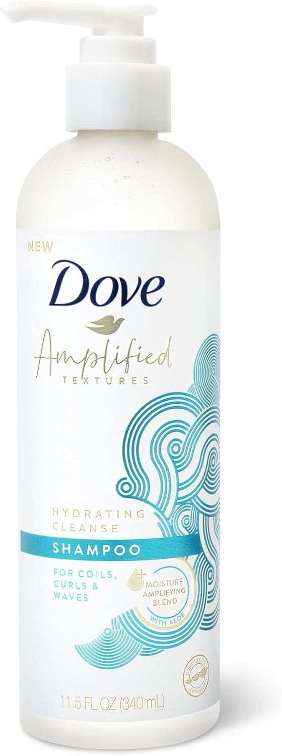 Dove Amplified Textures Hydrating Cleanse with Moisture Amplifying blend Shampoo for curly hair 340 ml