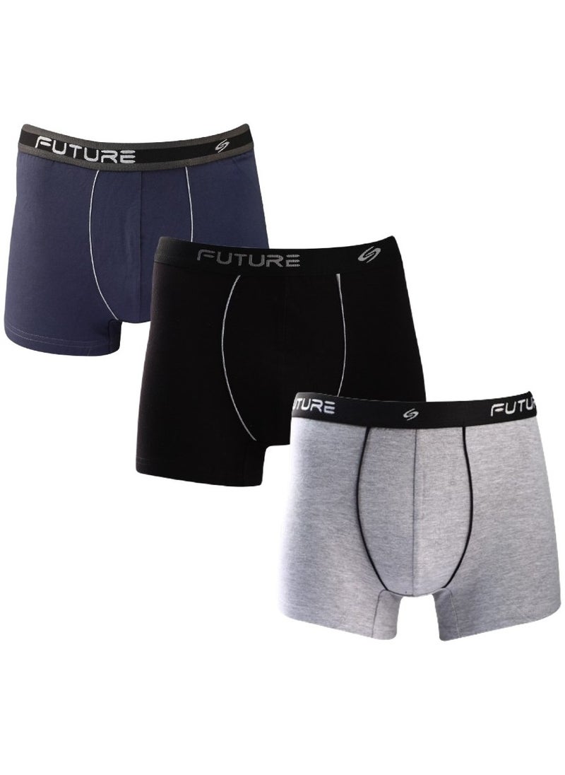 Future - Boxer Future Bundle OF (3) - Men Boxer Solid Size Large - Image 1