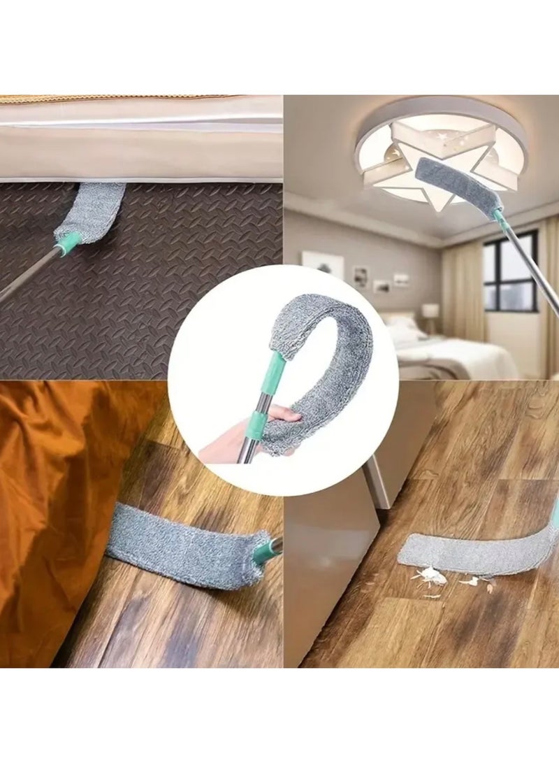 CleanWave - The Pure Effect Extendable Microfiber Duster for Under Bed & Appliances Long Handle, Bendable & Washable Gap Cleaner for Sofa, Fridge & Furniture – Wet & Dry Dust Brush - Image 1