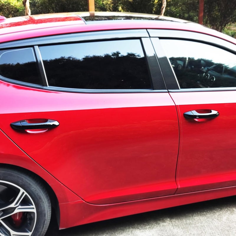 JUIVEEL Glossy Black ABS Door Handle Cover Set for Kia Stinger - Image 4