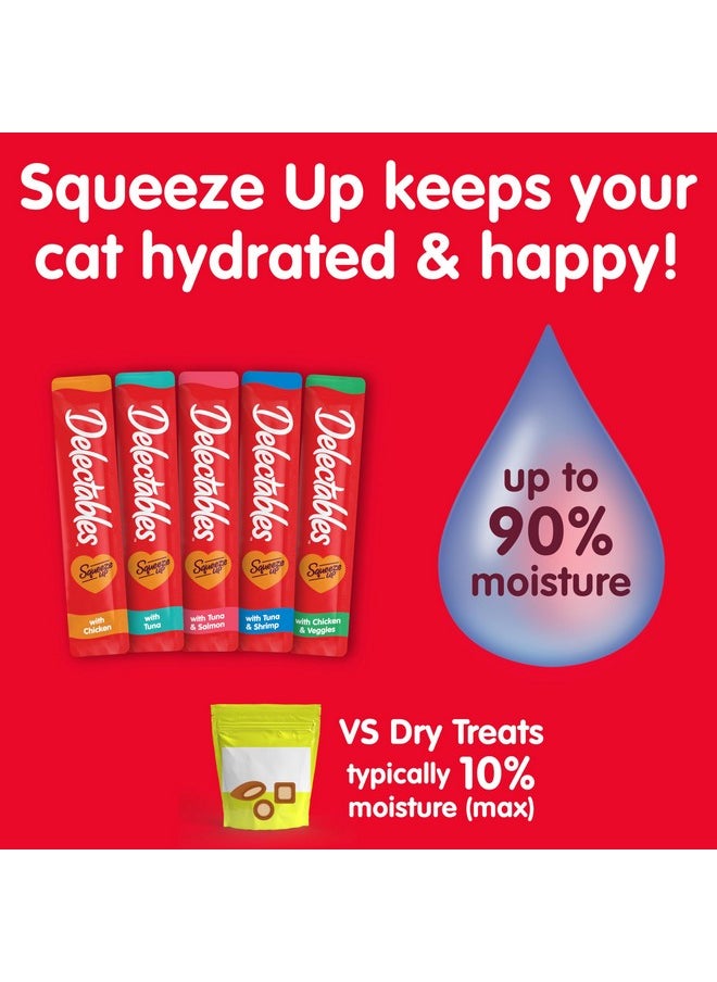 Hartz - Hartz Delectables Squeeze Up Kitten Creamy Squeezable Puree, Lickable Wet Cat Treats, Grain Free, No Added Fillers, No by-Products, No Added Preservatives, 0.5 Ounces Tube Chicken, 32 Tubes Total - Image 1