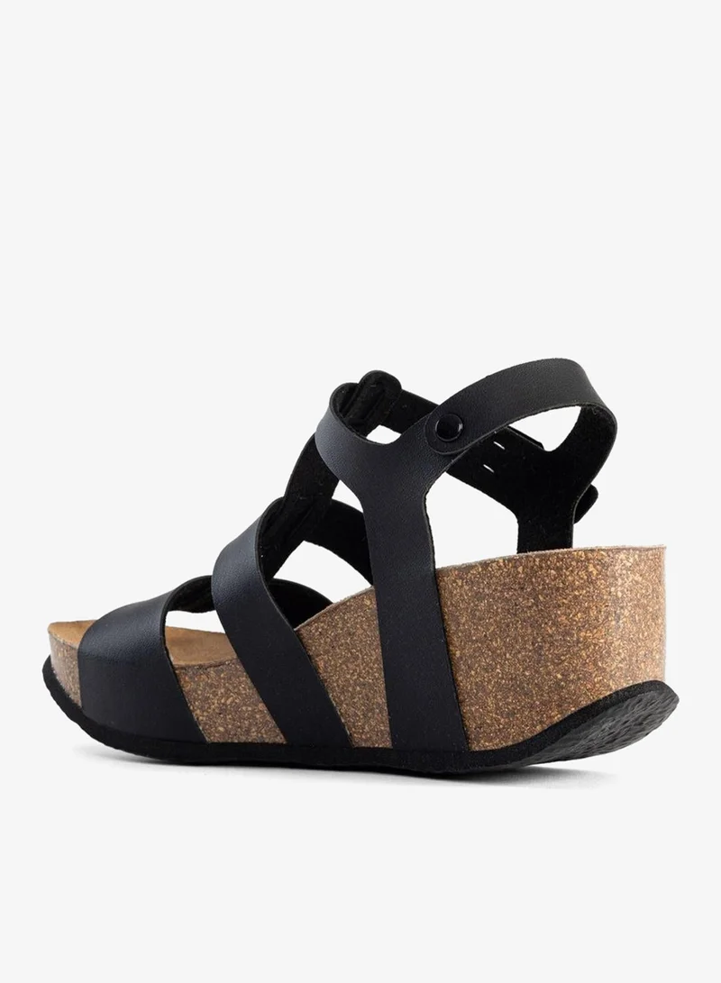BAYTON  Majorque Strappy Mid Heel Wedges for Women | Best Price UAE