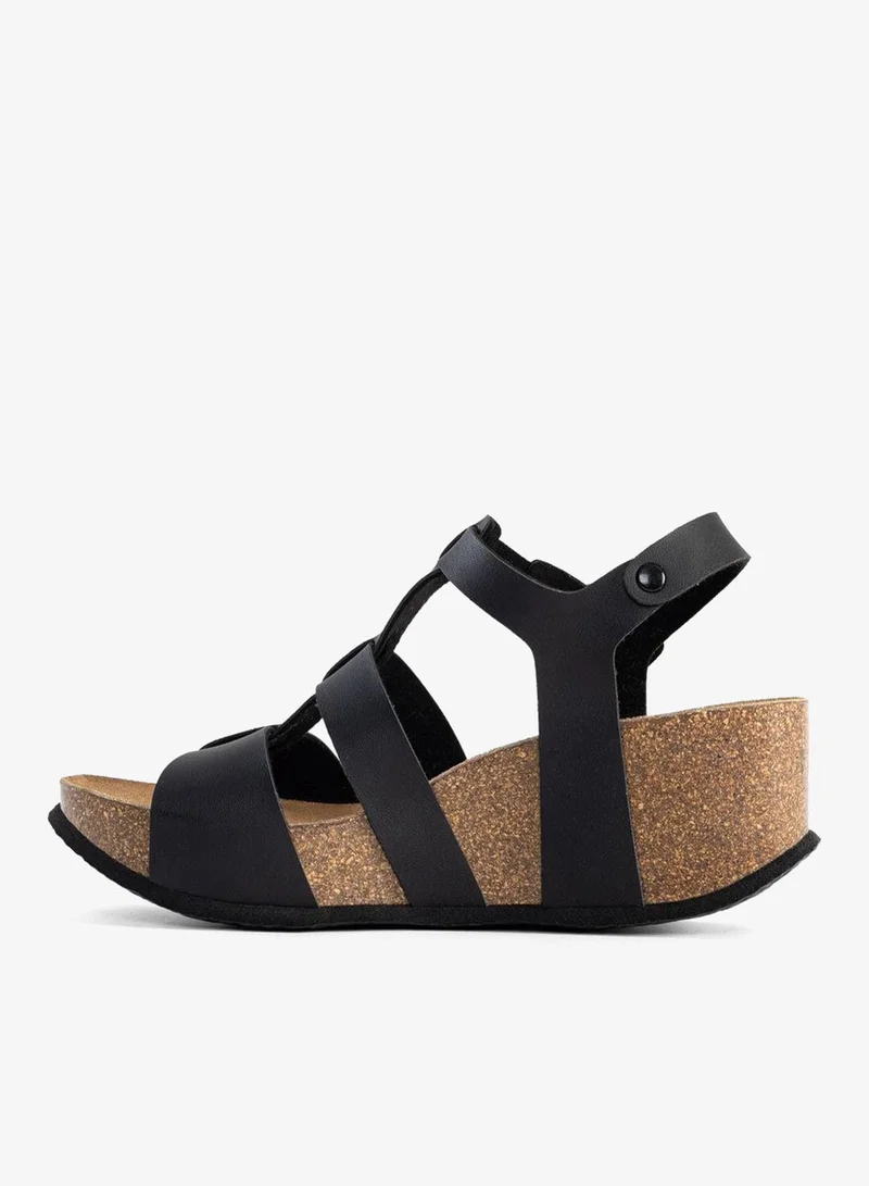 BAYTON  Majorque Strappy Mid Heel Wedges for Women | Best Price UAE