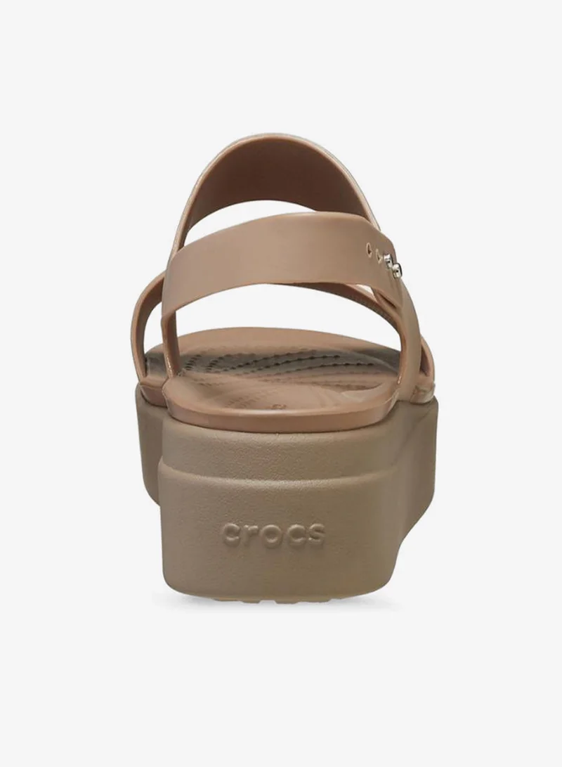 crocs Latte/Mushroom Brooklyn Low Wedge Sandals for Women | Best Price UAE