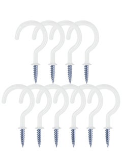 Y&D Ceiling Hooks 10 Pcs 2.9 Inch Vinyl Coated Planter Hanging Hooks Cup for Plants Mugs Wind Chimes Utensils Indoor and Outdoor Use  - Image 1