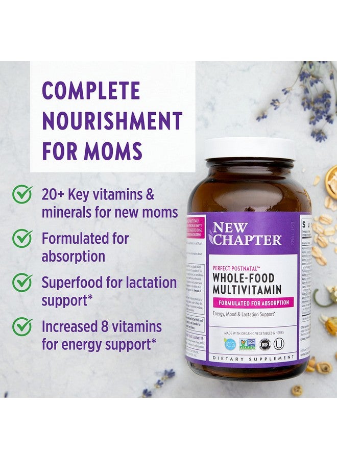New Chapter Postnatal Vitamins Lactation Supplement With Fermented Probiotics + Wholefoods + Vitamin D3 + B Vitamins + Organic Nongmo Ingredients  Multi 192 Count - Image 4