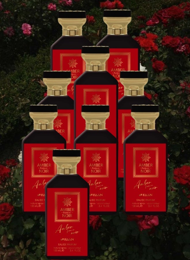 فاان 9 قطع عطر عنبر فورإفر نوار 100مل - Image 1