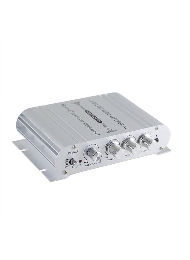 Generic - Digital Hi-Fi Power Amplifier, 2.1CH Subwoofer Stereo Audio Player, Car Motorcycle Home Power Amplifier - Image 1