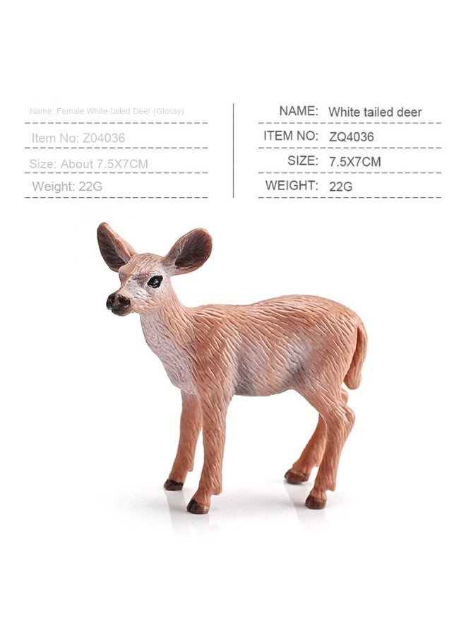 NIBEMINENT Miniature Forest Animal Models - Cross-Border Export Decor Toys Featuring Moose, Sika Deer, and White-tailed Deer