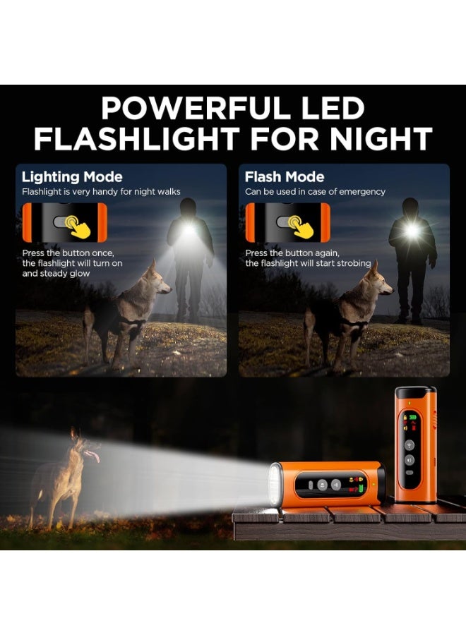 Clasy Dog Bark Deterrent Device, Anti-Bark Training Aid with 35ft Range & LED Flashlight - Image 3