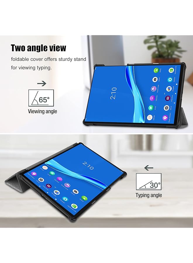 Procases For Lenovo Tab K10 2021 M10 Fhd Plus Case 10.3 Inch 2020 2Nd Gen Slim Smart Cover Stand Hard Shell Case For 10.3 Inch Tab K10 Tb-X6C6L Tb-X6C6F Tb-X6C6X M10 Plus Fhd Tb-X606F Tb-X606X–Lightgrey - Image 3