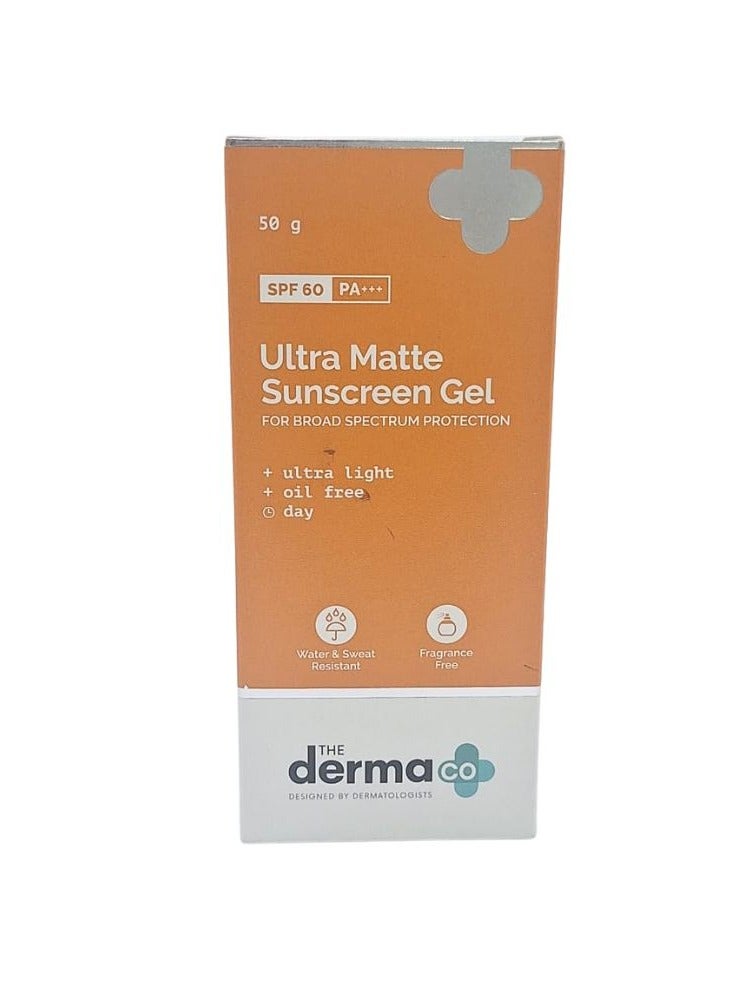 The Derma Co Ultra Matte Sunscreen Gel Spf60 50G - Image 1
