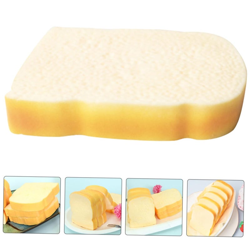 Lifelike Artificial Toast Slice Food Prop for Photography Kitchen Decoration and Play Simulation - Image 5